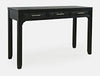 Lolane Noir Chevron 3 Drawer USB Charging Desk