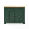 Basarge Emerald Green Kitchen Island Cart