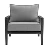 Malwadi Black Dark Grey 4pc Outdoor Seating Set