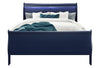 Handewadi Blue 4pc Bedroom Set With King Bed