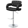 Kasari Black 29 Inch Adjustable Bar Stool