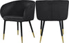 Navaraswadi Black Velvet Dining Chair