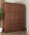 Khupire Mocha 8 Small and 1 Large Shelf Wardrobe