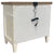 Kaelith White 3 Drawers Nightstand with Charging Station