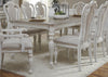 Asalaj Antique White Rectangular Leg Table