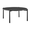 Ghosarwad Black Ruond Outdoor Patio Coffee Table