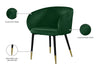 Navaraswadi Green Velvet Dining Chair