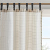 Karanje Natural Plaid Curtain Panel with Fleece Lining - 50 x 84
