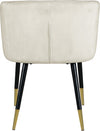 Navaraswadi Cream Velvet Dining Chair