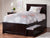 Nexus Espresso Twin Bed with Matching Foot Board and 2 Urban Drawers