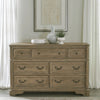 Asalaj Weathered Bisque Dresser and Mirror