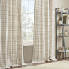 Karanje Natural Fleece Lining Curtain Panel- 50 x 84