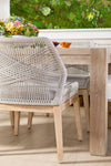 Koparde 2 Taupe White Pumice Natural Dining Chairs