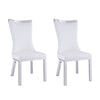 Ainwadi 2 White Curved Back Side Chairs