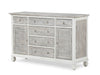 Kurhadwadi Gray White Dresser and Mirror