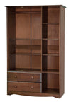 Mani Mocha Wardrobe with 6 Shelves