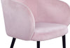 Navaraswadi Pink Velvet Dining Chair