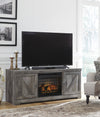 Kurkunde TV Stand With Fireplace Insert Infrared