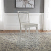 Asalaj 2 Antique White Spindle Back Counter Chairs