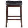 Kasabawalwe 2 Black Faux Leather Counter Height Stools