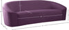 Chichvad Purple Velvet Sofa