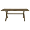Bhadagaon Knotty Nutmeg X Shaped Dining Table