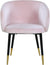 Navaraswadi Pink Velvet Dining Chair