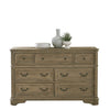 Asalaj Weathered Bisque 7 Drawer Dresser