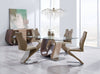 Kololi Cappuccino Oak Brown 5pc Dining Room Set