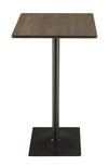 Madale Dark Elm Matte Black 3pc Bar Height Set