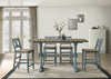 Majnal Light Blue Rustic Counter Dining Table