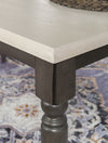 Kalamwadi Smokey White Dark Grey Dining Table