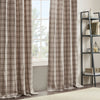 Karanje Brown Fleece Lining Curtain Panel - 50 x 84