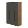 Khochi Nature Grey 2 Section Wardrobe Armoire Closet