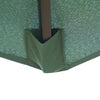 Danoli Green Solar Powered LED and Tilt Patio Umbrella