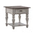 Infiniti Antique White Weathered Pine Drawer End Table