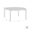 Ghosarwad Black Ruond Outdoor Patio Coffee Table