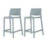 Bubnal 2 Baby Blue Stackable Counter Stools