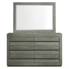 Mharwadi Grey Seven Drawers Dresser and Mirror