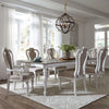 Asalaj White 7pc Dining Room Set with Splat Back Chair