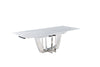 5pc Dining Set With Extendable Marble Table