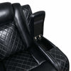Bukkihal Black Power Footrest Headrest Console Loveseat