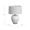 Bachi Two Tone Beige Ceramic Table Lamp