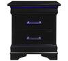 Handewadi Black Night Stand with LED