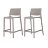 Bubnal 2 Light Grey Stackable Counter Stools