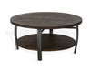 Alas Dark Brown Wood 3pc Coffee Table Set