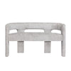 Mhalasvade Grey Upholstered Sculpture Bench