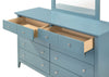 Panore Teal Dresser and Mirror