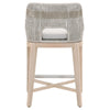 Padvalwadi Taupe White Pumice Gray Outdoor Counter Height Stool