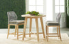 Koparde Platinum Smoke Gray Outdoor Counter Height Stool
